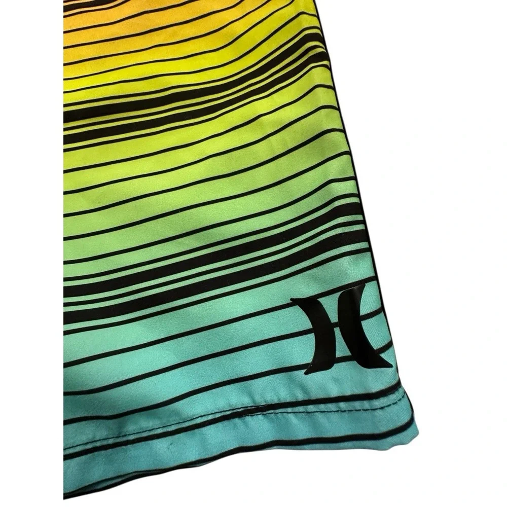 Hurley Board Shorts Boys Size 18 Drawstring‎ Multi Color Youth Beach Surf EUC